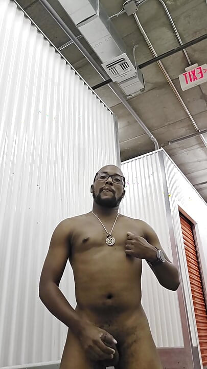 Strip Tease and Jerking off in My Storage Unit