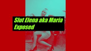 La salope Elena, alias Maria, exposée