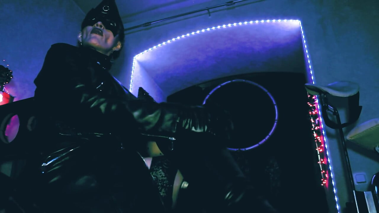 Mistress Eva Latex full leather fetish boots domina uniform bdsm kink hot milf