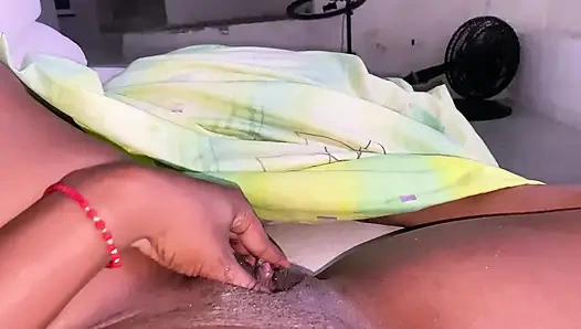 MAID GETS WET WITH HER NEW VIBRATOR