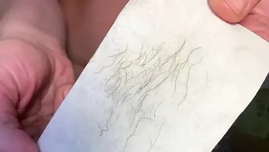 Waxing memekku sebelum aku sange berat, muncrat kaya air mancur