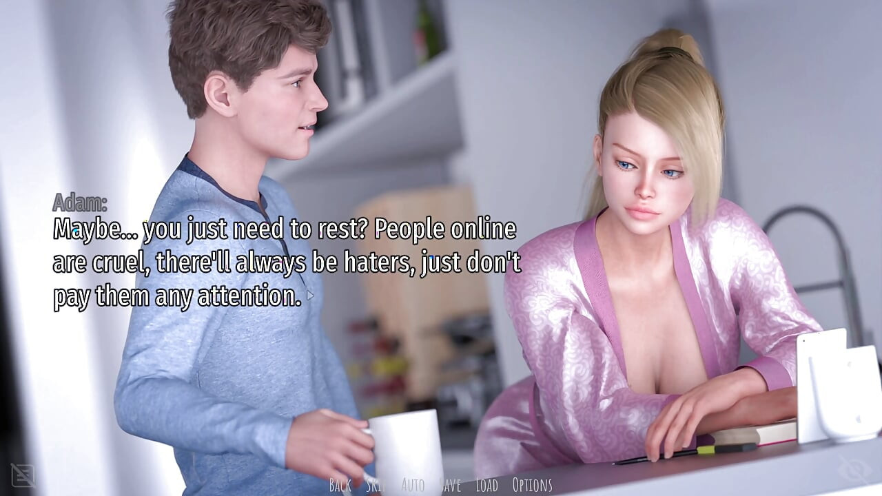 Shadows of Seduction V0.5 - P6 MILF Jessica Deepthroats Adam and Swallows Every Drop in Her Bedroom