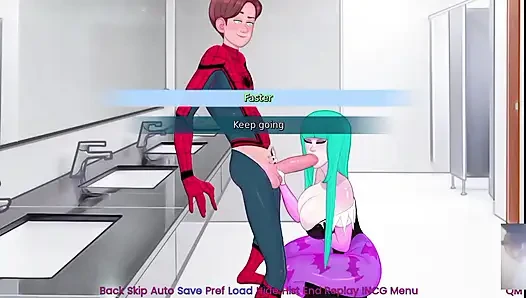 HINATA AUS NARUTO IST ÜBERRASCHT! ICH FICKE SIE IN SPIDERMAN-KOSTÜM.