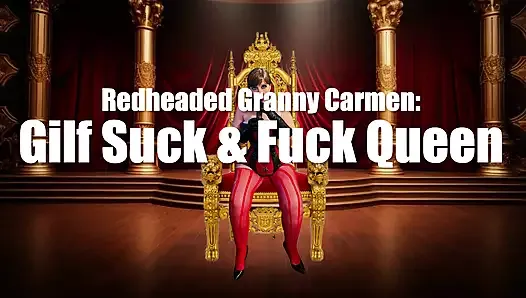 Redheaded Granny Carmen - GILF Suck & Fuck Queen