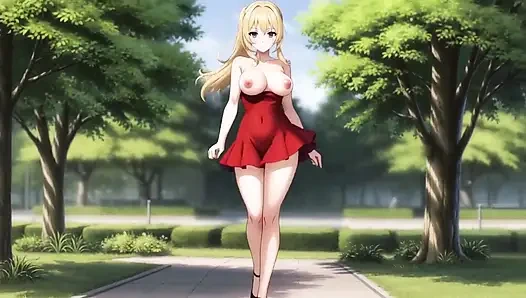 Sexy Blonde Tara. She Fucks in the Car and Gives a Blowjob