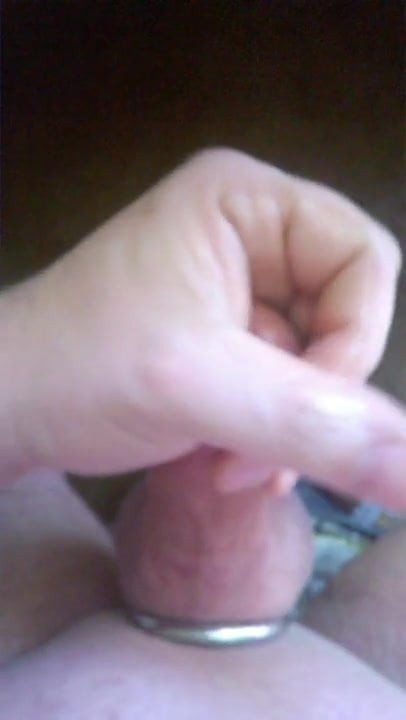 Jerking my Cock wearing Cockring