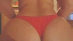 Sarah Big Red Panties on Webcam