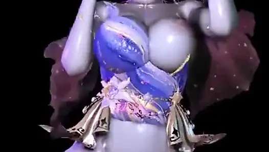 3 boyutlu büyük memeli ateşli kostümlü model çok sert sikiliyor