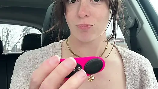 Cumming in a Tim Hortons Drive Thru!