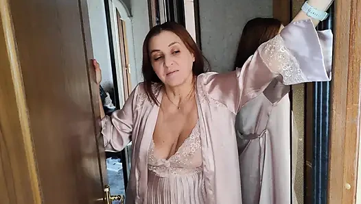 Two Stepmothers - One in the Mirror - Caught Me Fucking Real Sex Dolls