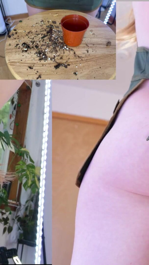 Gardening With Kat- Repotting Monsteras NSFW | Clip 1