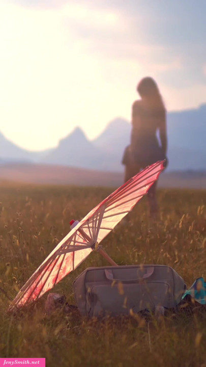 Mountains and a Woman. Full video only on JenySmith.net