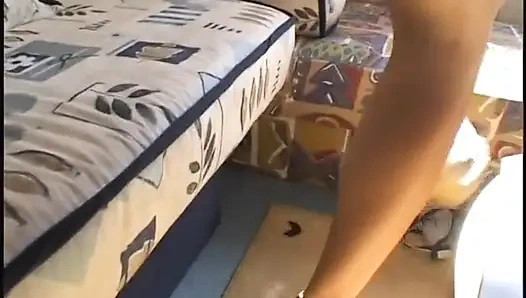 Hot girl loves to get playful with her boy
