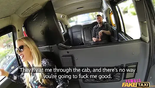 Female Fake Taxi - brazen taxifahrt eskaliert, wenn der Passagier sich zeigt, dann wird versohlt und tittenfick gefickt