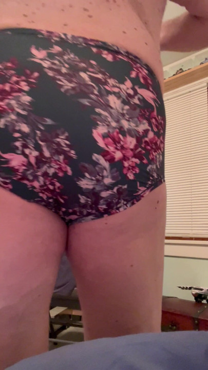 Wife’s new panties for night time