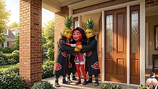 Fruit Series: Episode 3 - Cute Strawberry Girl and Pineapple Girl Sharing Sensual AI Hentai