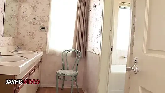 Steamy Asian brunette offers incredible Japanese blowjob with her petite charms