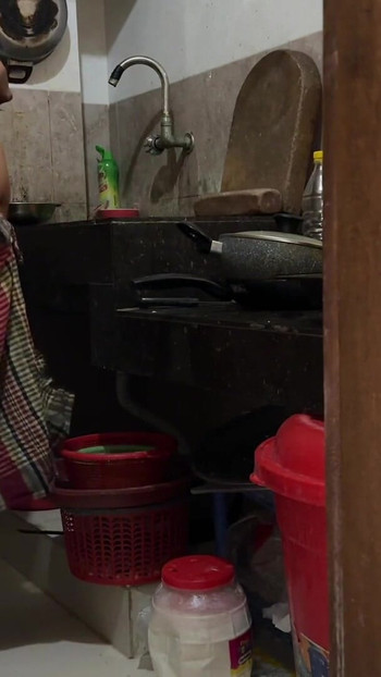 Emotional moment from "Indian Hot Mallu Ass Fucked In Kitchen When She Was Cooking (Part:2)"