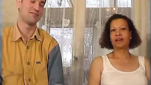 Hairy Mature Slut Sodomized and Fist-fucked in Threesome