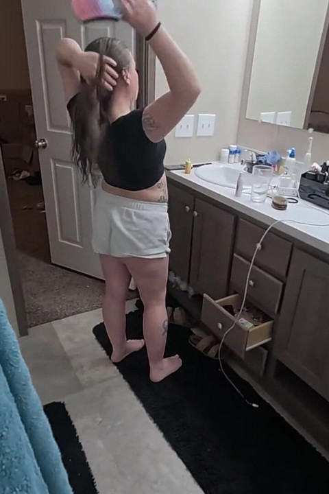 Shower Peeper Destroys PAWG