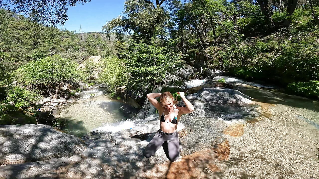 We Got Caught Fucking at a Waterfall with Facial & Cumwalk