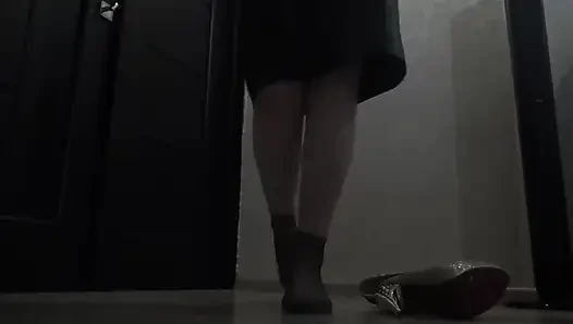 In high heels und socken gehen