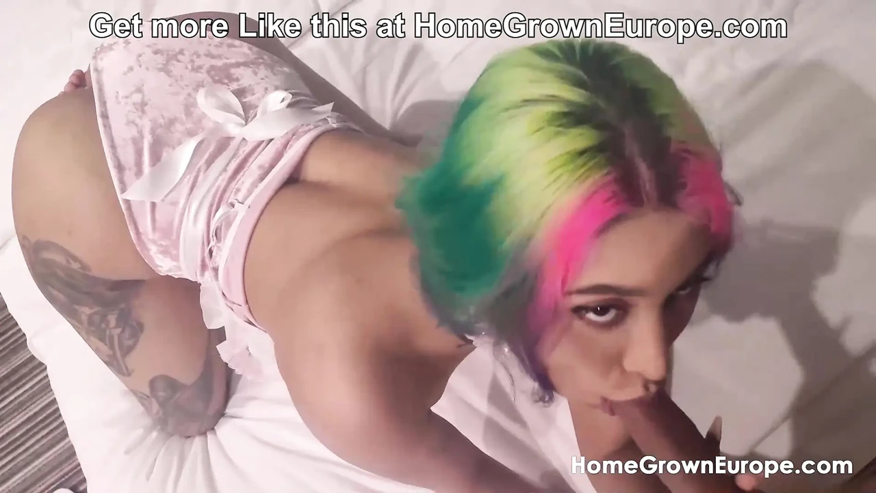 Rainbow-Haired Amateur Fucks like a Pro in Hotel Room at HomeGrownEurope