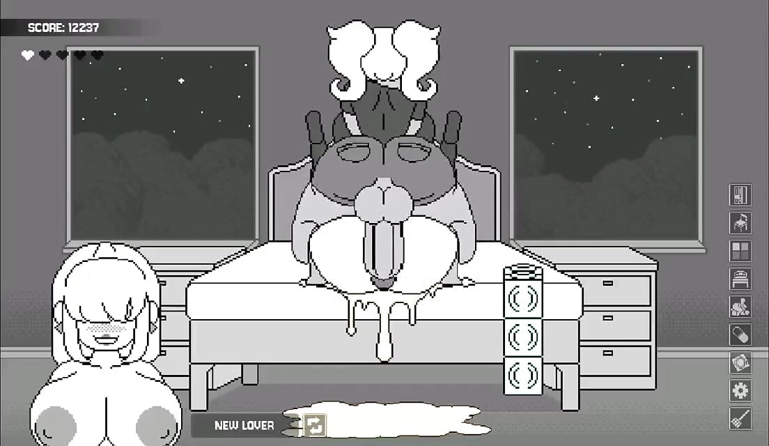 The most crazy futanari game - wife's bedroom gameplay