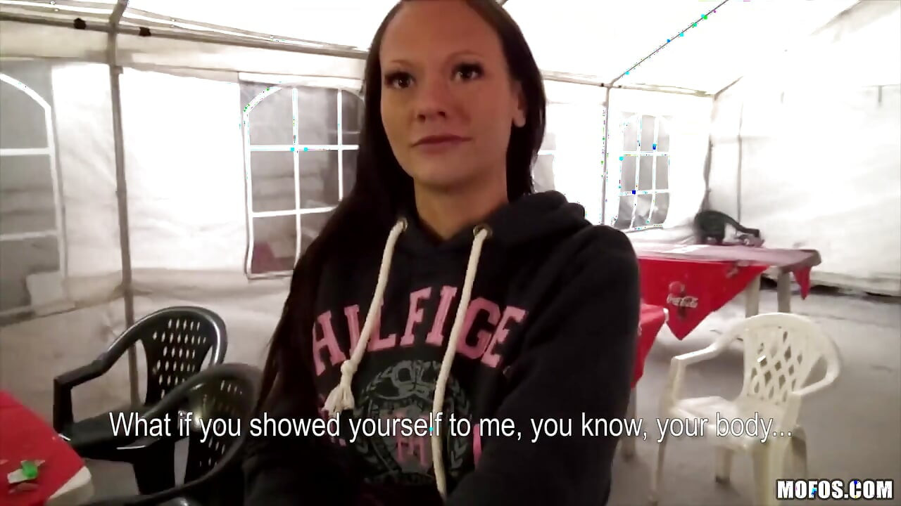Public Pickups - Sexy Brunette Czech Sandy Ambrosia Strips Down & Gets Fuck by Steve at the Go-kart Track with a Creampie Finish