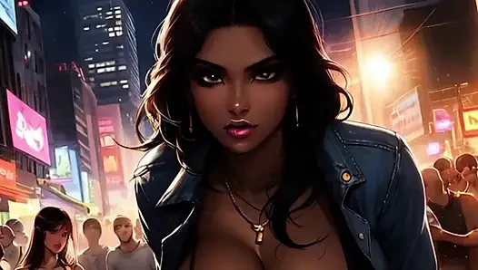 Kızıl saçlı inek Misty mosh çukurunda büyük zenci içine alıyor