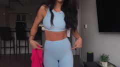 She say A Big Cameltoe Gym Leggings Pata Camelo (Uncutted)