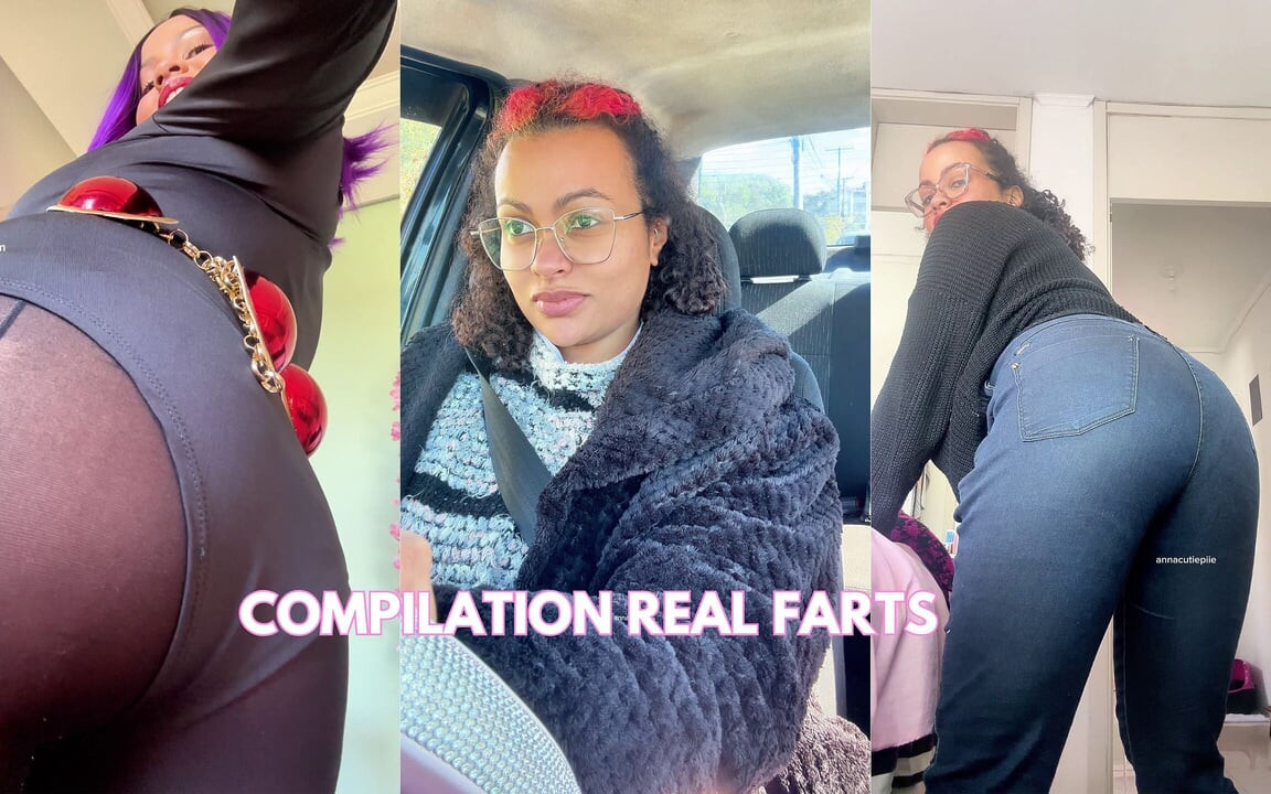 Compilation Real Farts No Filters Raven Cosplay, in the Car and in Pajamas