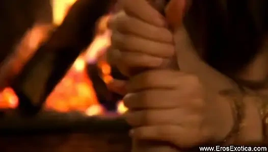 Чувственные оральные навыки экзотической красотки