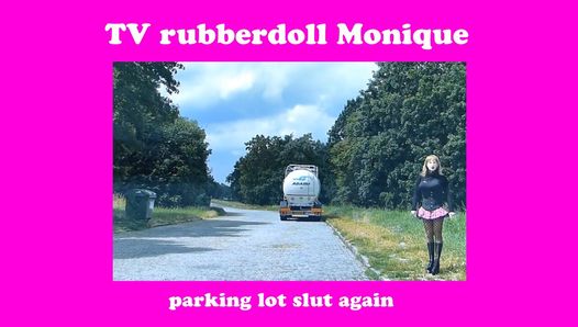 Rubberdoll Monique - como uma prostituta em público (ao ar livre, prostituta)
