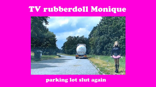 Rubberdoll Monique - come una puttana in pubblico (all&#39;aperto, prostituta)