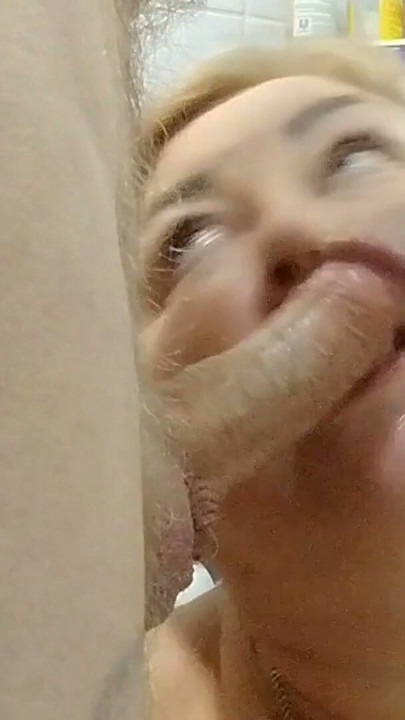 I take the golden rain on my chest and suck his cock | Clip 1