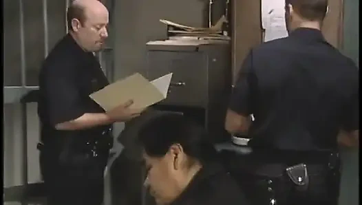 Curvy Latina gets on her knees to give a sloppy wet bj then fucks in prison