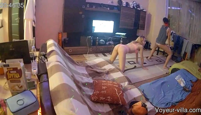 Group of young friends partied hard