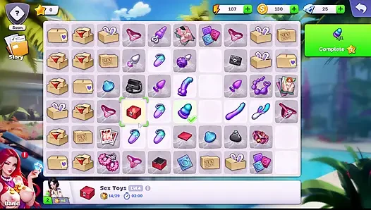 Si seksi villa terangsang menunggangi kontol besar di game terbaik