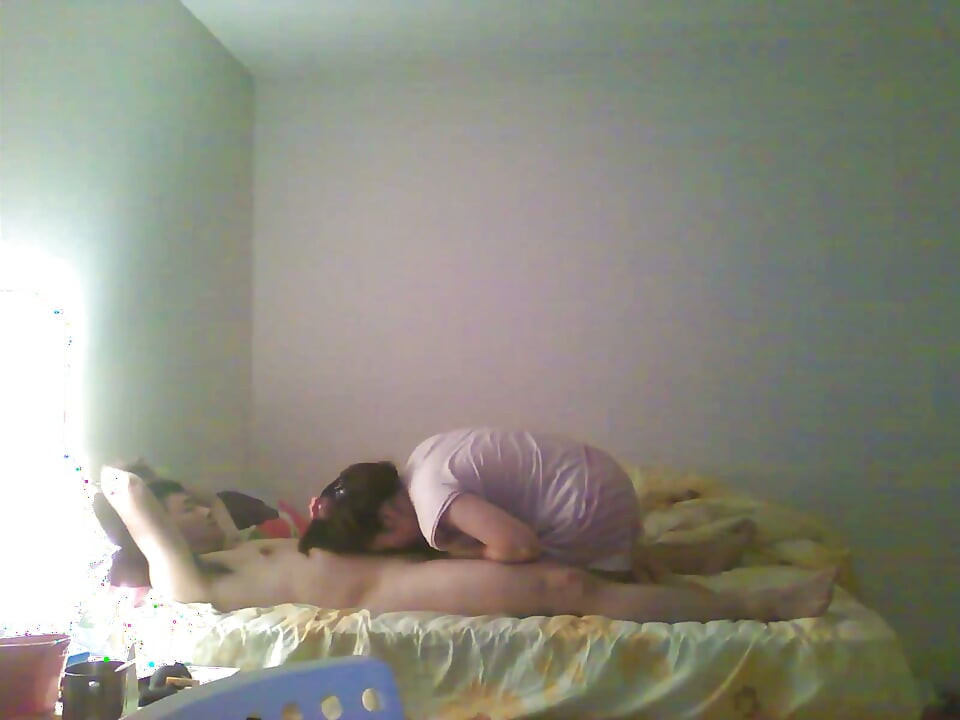 Submissive Chinese Slut Sucks My Dick and Swallows My Cum