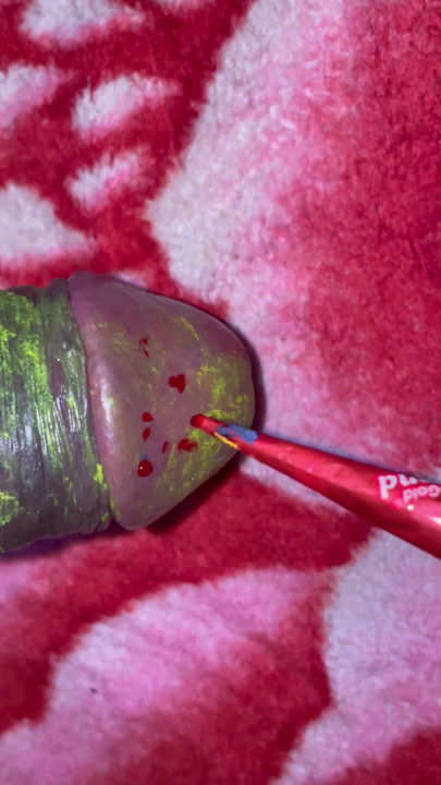 Indian Desi Boy Big cock with yellow painting. | Clip 1