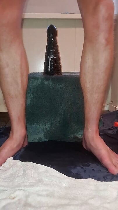 Solo Gay Twink - Piramid Dildo Ride