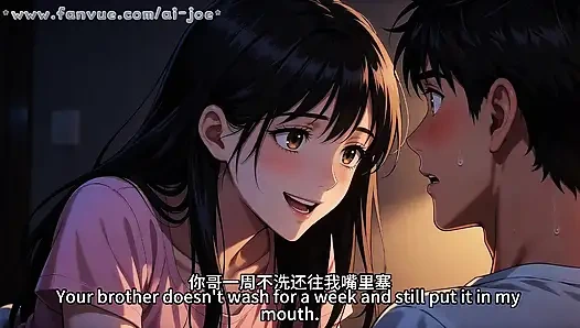 Перед пресмыслом моего старшего сводного брата моя невестка сделала подобное со мной. Это слишком захватывающее.. AI-G