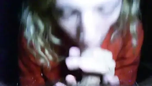 Teen Wife gives blowjob and gets cumshot in mouth and swallows