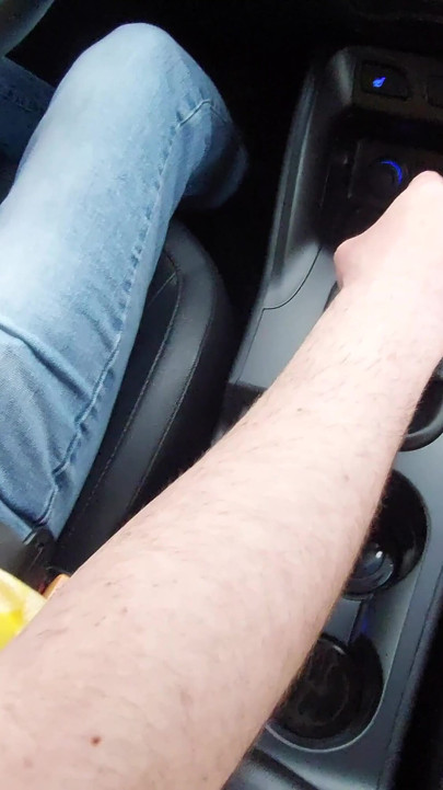 Horny elegant mature milf teases her taxi driver in the morning on the way to the office | Clip 1