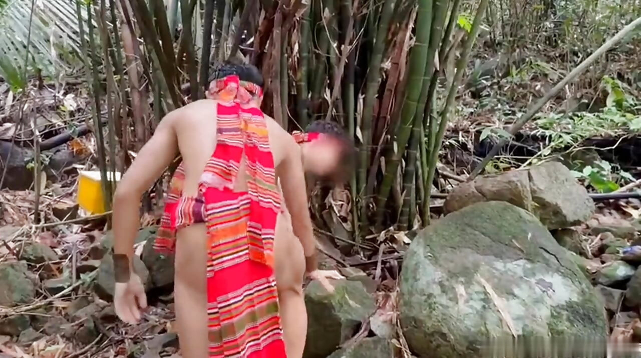 4 Filipino Aboriginal Twinks - Wild Outdoor Foursome in the Jungle