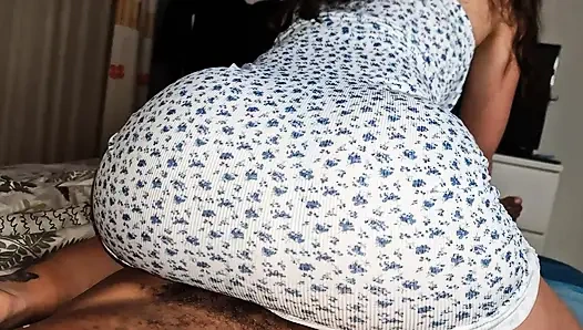 Brother-in-law and sister-in-law shared a bed and ended up fucking hard without a condom