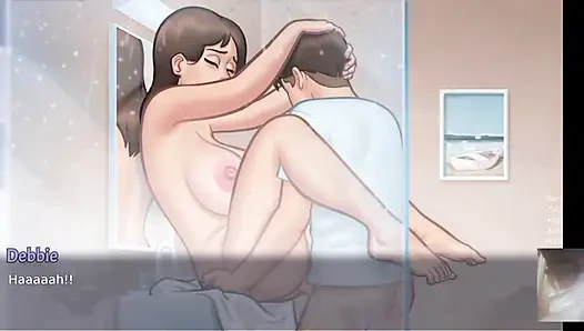 Milf Step-Mom Debbie All Shower lewd Scenes! summer time saga new update