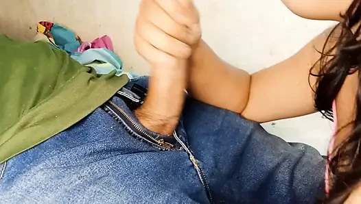 How long could you last without coming if my stepsister grabbed your penis in this professional way?