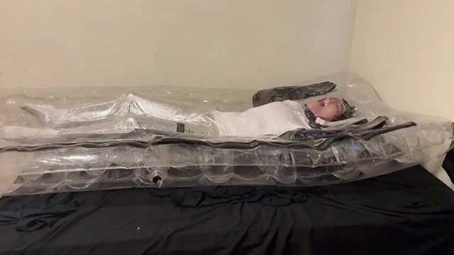 Nov 3 2025 - Vacbed time in my swimcap and silver pants